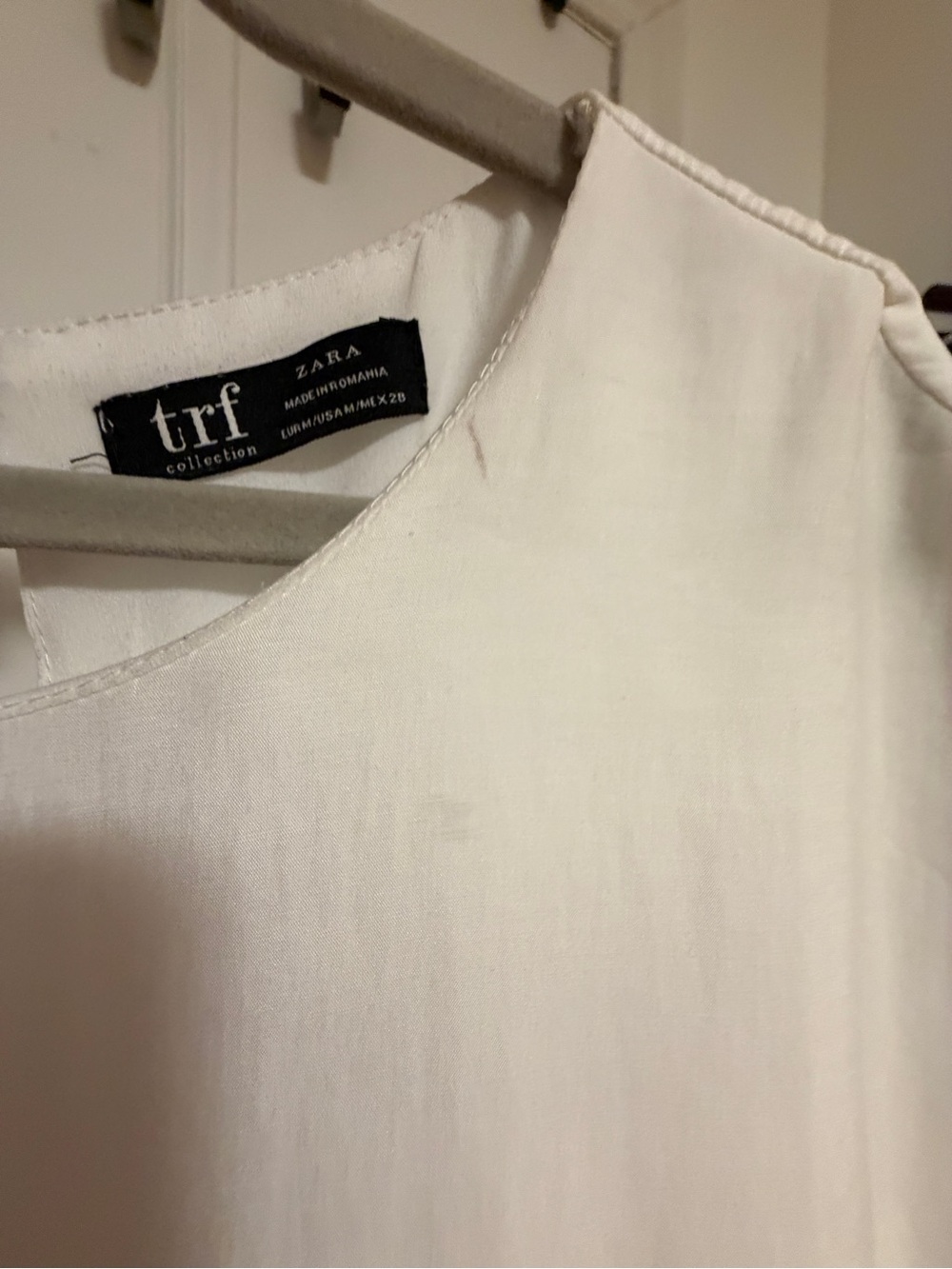 Zara White Ruffle-Trim Mini Dress - Picture 3 of 8